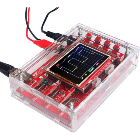 Osciloscopio portátil TFT de 2,4 pulgadas con estuche protector y sonda, kit de aprendizaje de electrónica completamente ensamblado. (1/5)