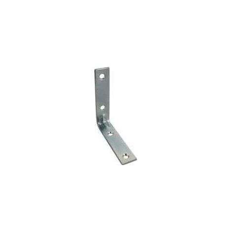 Set di supporti per sedie 70x70x15mm, 1 pezzo, colore acciaio laminato a freddo, connettore zincato blu, supporto angolare per mobili passivato con viti (1/5)