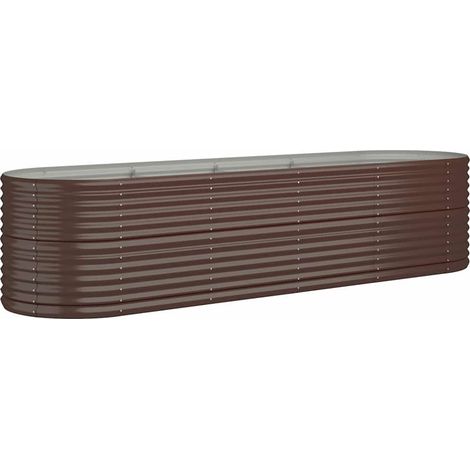 Maison Exclusive - Hochbeet Verzinkter Stahl 296x80x68 cm Braun (1/5)