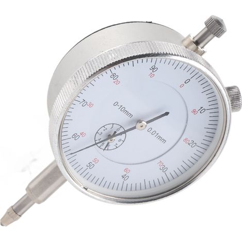 Comparateur à cadran, plage de 0 à 10 mm, précision de 0,01 mm, haute précision, en alliage d'aluminium, outils manuels industriels (1/5)