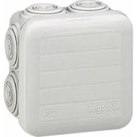 Boite de dérivation carrée PLEXO Ø65x65x40 grise - LEGRAND : 092005