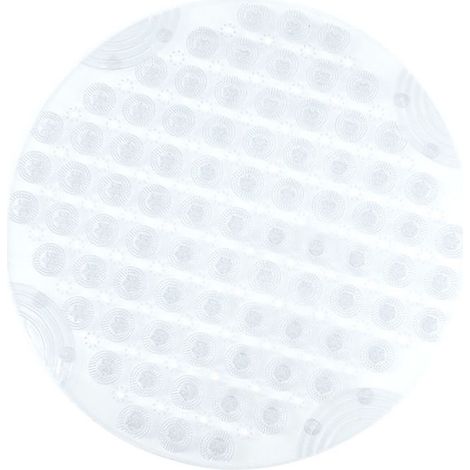 Tapis de bain antidérapant, tapis de douche rond tapis de massage anti - moisissure (transparent) (1/5)