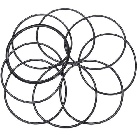 Lot de 10 joints toriques métriques en caoutchouc nitrile noir, diamètre extérieur 100 mm, épaisseur 3 mm (1/5)