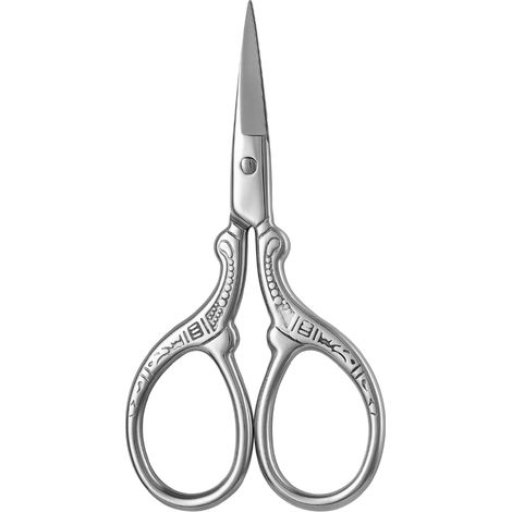 1 paire ciseaux Divers accessoire de portail, acier inoxydable, design vintage, lame tranchante, polyvalent pour thé/broderie/fil/sourcils (1/5)