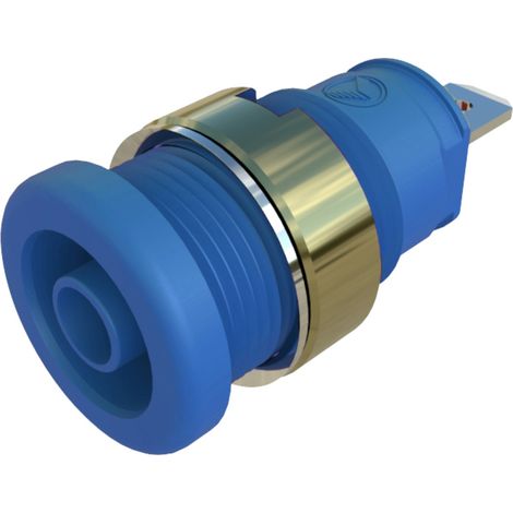 Hirschmann Test & Measurement SEB 2610 F4,8 Ni blau Sicherheits-Einbaubuchse   Blau 1 St. (1/2)