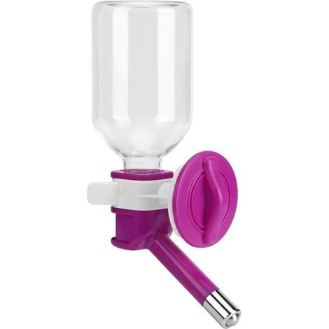 Abreuvoir pour animaux de compagnie violet ABS abreuvoir de fontaine avec mangeoire pour animaux de compagnie -NIM (1/4)