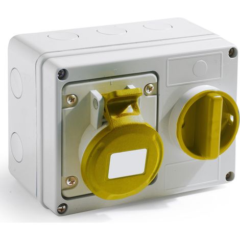 Connecteur industriel RS PRO, 2P+E, 16A, 110 V, Montage mural ( Prix pour 1 )