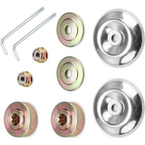 Universelle Kit Fixation écrou Lame Boîte,de Débroussailleuse Universelle Accessoires,10 Morceaux Kit Ecrou Tete Debroussailleuse,Lames de Boîte Vitesse Métal,pour Tondeuse à Gazon Bross (1/4)