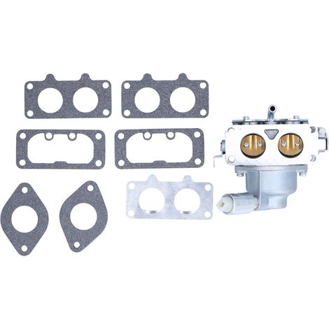 791230 Carburateur de tondeuse à gazon avec kit de joints pour moteurs verticaux bicylindres en V 4 temps 20 CV 21 CV 23 CV 24 CV 25 CV