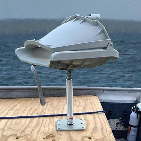 Stück Bootssitzbasis mit 3/4-Zoll-Stiftbolzenbuchse, drehbare Marine-Sitzmontagebasis, 7 x 7 Zoll, robustes Aluminium