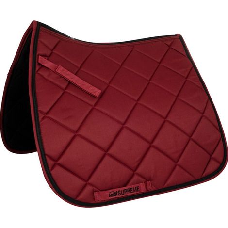 bordeaux /Nero - Sottosella dressage con trapunta a rombi traspirante e anatomico