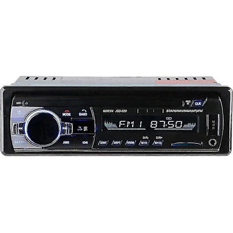 Autoradio 1 DIN avec lecteur DVD/CD/MP3, USB, SD, FM et entrée AUX, écran LCD intégré. (1/3)