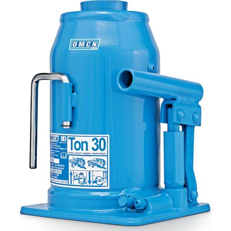 SOLLEVATORE IDRAULICO A BOTTIGLIA CRIC CRICK PORTATA 30 TON/30000KG OMCN 130 (1/4)