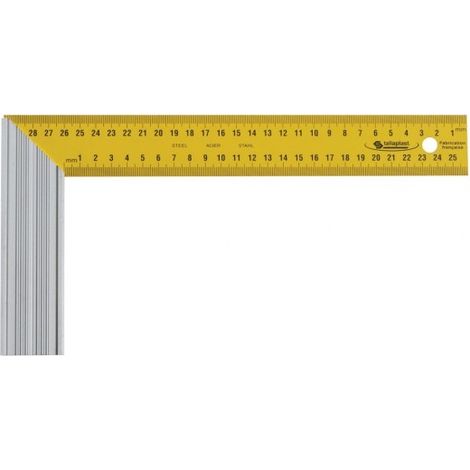 SOFOP TALIAPLAST - Équerre droite et d'onglet lame acier talon aluminium 300mm