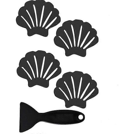 Lot de 24 autocollants antidérapants pour baignoire, douche et tapis de bain - Noir (1/5)