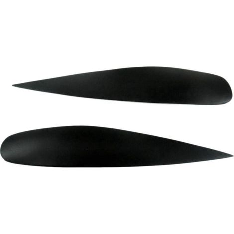 Pour Ralliart 2004-2006 Autocollant noir brillant pour phares avant, cache de paupières de phares-- (1/5)