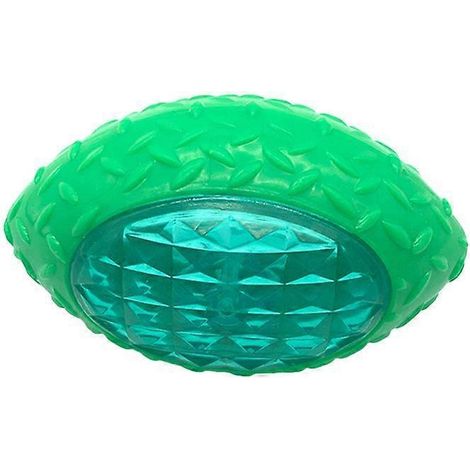Chien Chiot Balle en Caoutchouc Forme Football LED Lumière Son Rebondissante Nettoyage Dentaire Mâcher Molaire Jouets Interactifs Entraînement