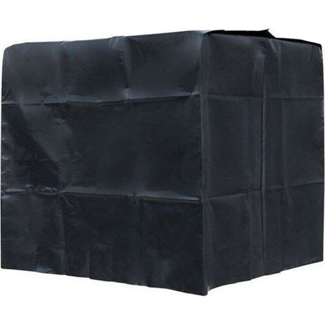 Couvercle anti-poussière de couvercle de seau 1000L, couvercle de protection de couvercle de seau de tonne de réservoir d'eau IBC, couvercle de réservoir d'eau en tissu Oxford 210D,noir (1/4)