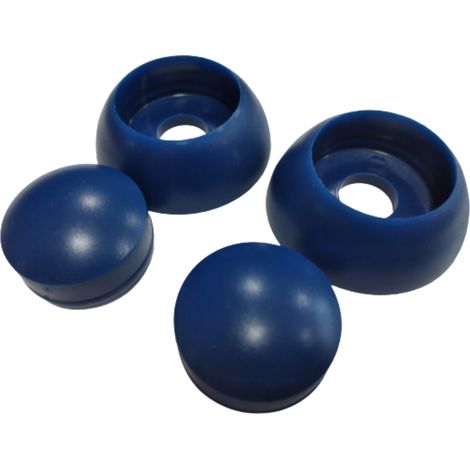 Zweiteilige M10-Schraubdeckelkappe, blau