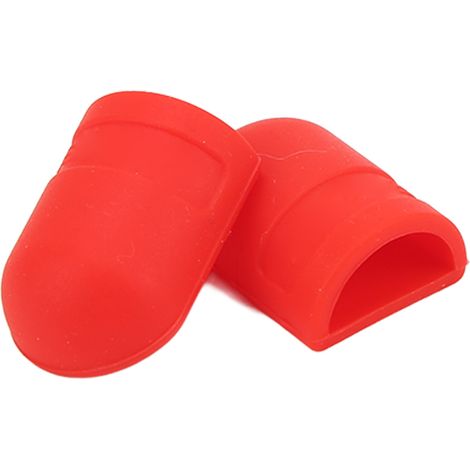 RISK 1 paire de manchons de protection pour leviers de frein de vélo de route, en silicone anti-rayures, rouge (1/5)