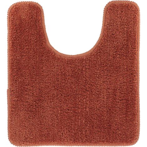 Mikrofaser-wc-konturmatte 45x50 cm latexunterseite - kupfer - Tendance
