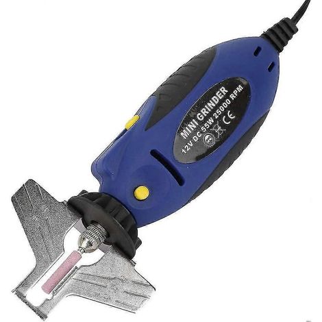 Affûteuse de chaîne de tronçonneuse, affûteuse électrique portable 12 V, mini-affûteuse de chaîne de tronçonneuse, outils de meulage d'extérieur (1/5)