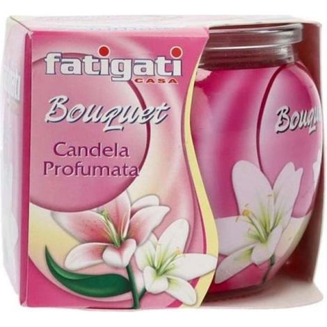 TrAdE Shop Traesio - Set 12 Pz Candela In Vasetto In Vetro Profumo Di Bouquet Per Ambiente Decorativo 295562 - (1/5)