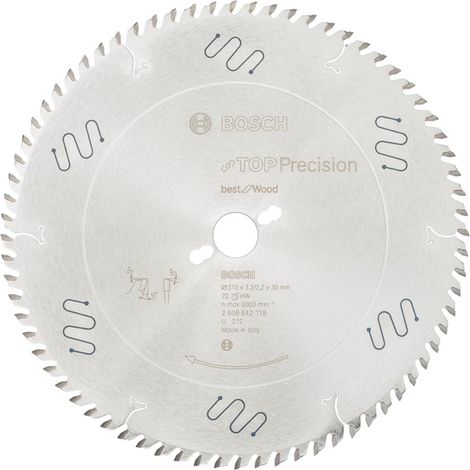 Lama circolare Bosch Top Precision Best per legno 315 x 30 x 3,2 mm, 72
