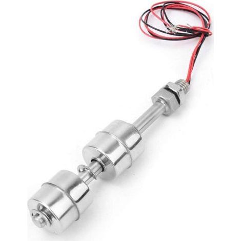 Interrupteur à Flotteur Double Bille en Acier Inoxydable 100mm,Capteur de Niveau d'eau,Flotteur Pompe de Relevage,pour Hydroponie,Jardinage,Piscine (1/5)