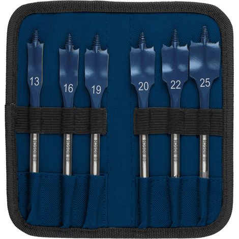 Bosch EXPERT Self Cut Speed Flachfräsbohrer-Set 13/16/19/20/22/25/25, 6-tlg. - 2608902109 (1/3)