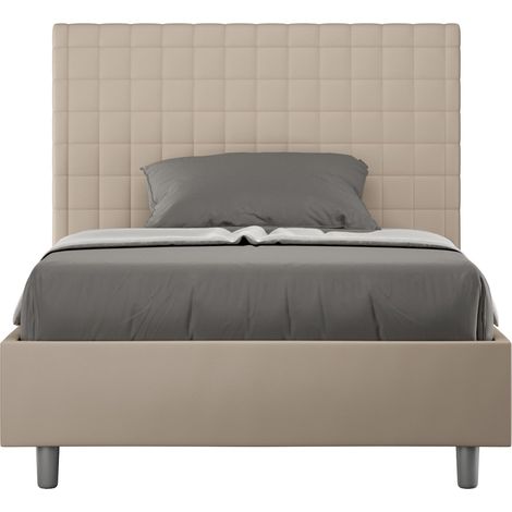 Letto 1 Piazza e Mezzo 110x190 cm Senza Rete Sunny Tortora (1/5)