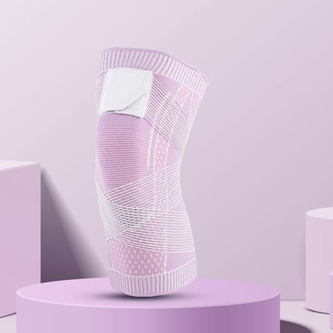 Protège-genoux de sport respirants en nylon, bandes de maintien pour basketball, football, running et fitness, équipement de protection articulaire (1/2)