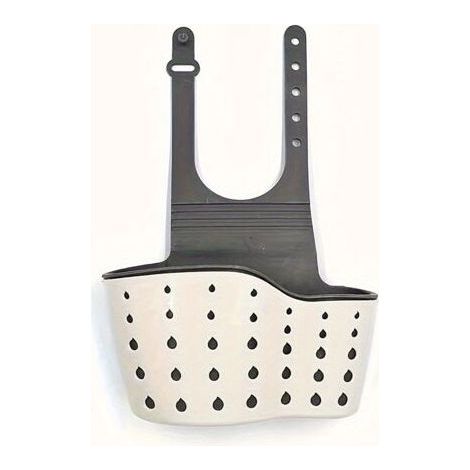 Panier suspendu pour lavabo avec support en silicone beige – (1/5)