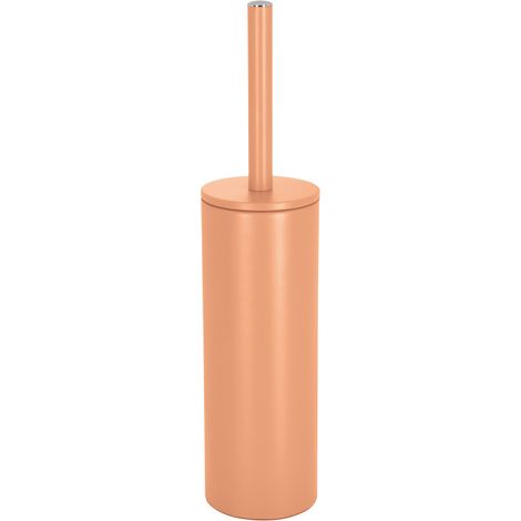 Escobillero con soporte de acero AKIRA Melocotón mate Spirella