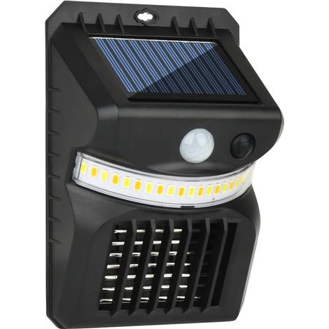 Lámpara solar de exterior con sensores de movimiento y luz, lámpara UV antimosquitos alimentada por energía solar. (1/5)