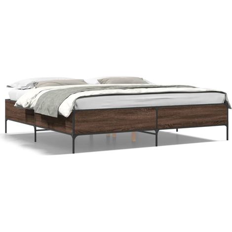 Maison Exclusive - Giroletto Rovere Marrone 200x200cm in Legno Multistrato Metallo (1/5)