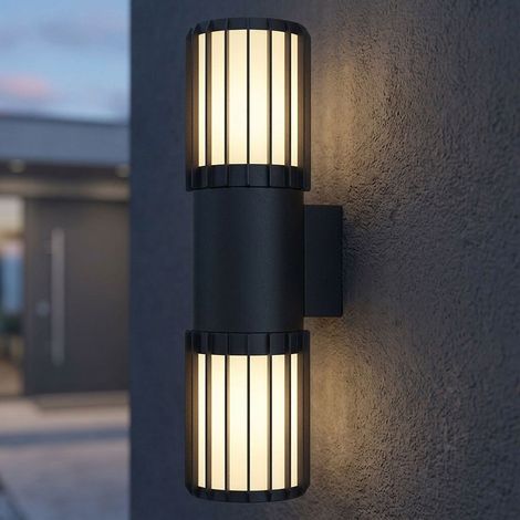 Lampada da parete a LED per esterni, lampada da facciata IP54, antracite, Up & Down, H 38 cm (1/5)