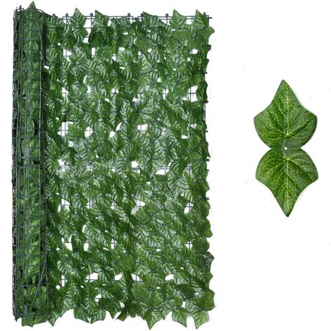 Sichtschutzrolle aus künstlichem Laub – Sichtschutzzaun – Maße: 1 x 3 m – Außendekoration (1/5)