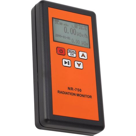 Détecteur de rayonnement nucléaire, moniteur, affichage LCD de haute précision, compteur Geiger Portable et Rechargeable avec alarme (1/5)