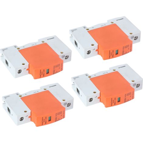 Parafoudre 4 pièces 1P, rail DIN, protection AC 420V, RMU1-C60, Imax 60kA (1/5)