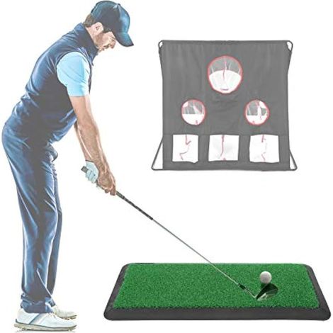 Tapis d'entraînement, coussin en caoutchouc pour gazon artificiel, tapis d'entraînement pour balançoire intérieure et extérieure, tapis d'entraînement idéal pour (1/3)