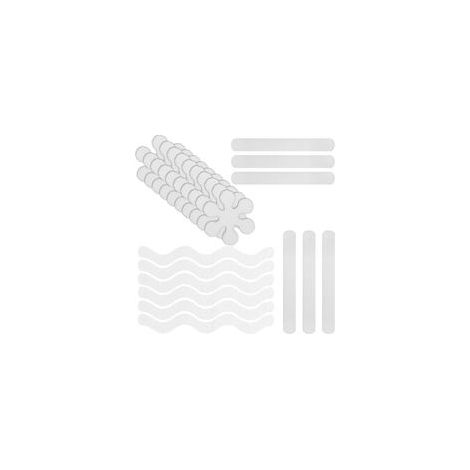 Autocollants antidérapants pour tapis de bain et douche, transparents et circulaires, pour le bain de bébé (1/5)
