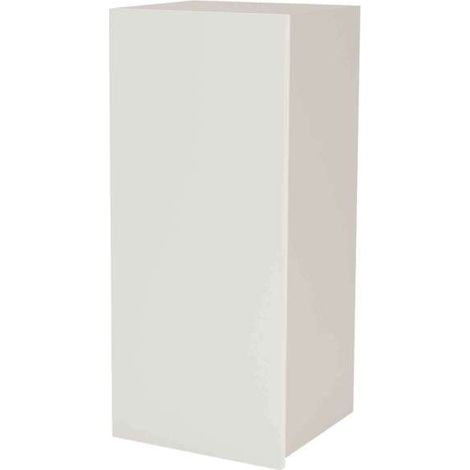Mueble de cocina alto con una puerta en gris cream y blanco mate. 90 cm(alto)40 cm(ancho)35 cm(largo) (1/4)