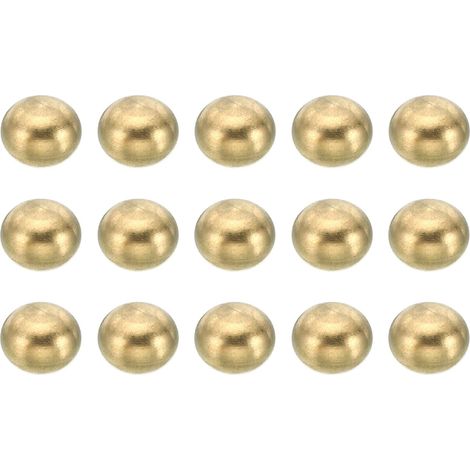 M4x0,7 Filetage Capuchon Écrous Bouton, 15 Paquet Laiton Boule Lampe Décoratif Vis Bouchons Écrou Couvercle Écrou pour Meubles Éclairage ou DIY Projet 7,5 mm (1/5)