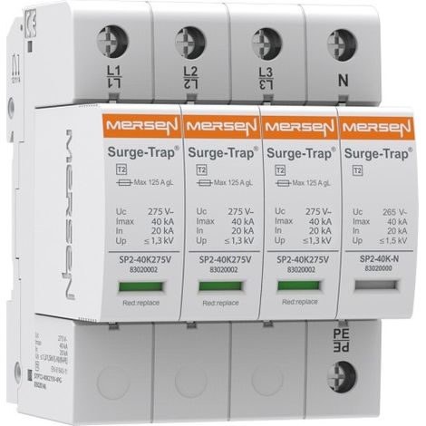 Parafoudre Mersen STPT2-40K275V-4PG 275V 4 pôles