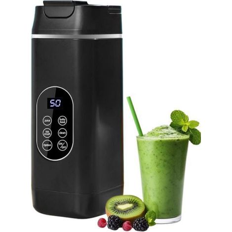 Mixeur pour smoothies, extracteur de jus USB sans fil, mixeur portable 23,1 x 8,7 x 8,7 cm, avec tasse rechargeable (1/5)