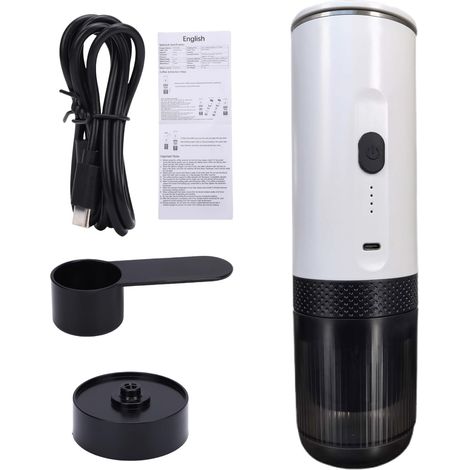 Cafetière expresso sans fil, 20bar, blanc, auto-chauffante (1/5)