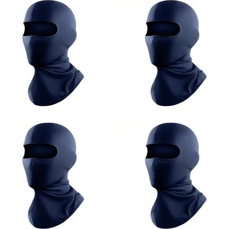 Maschera da sci a 4 pannelli,Balaclava per uomo e donna,Sport all'aria aperta,4224 cm,Blu scuro (1/5)
