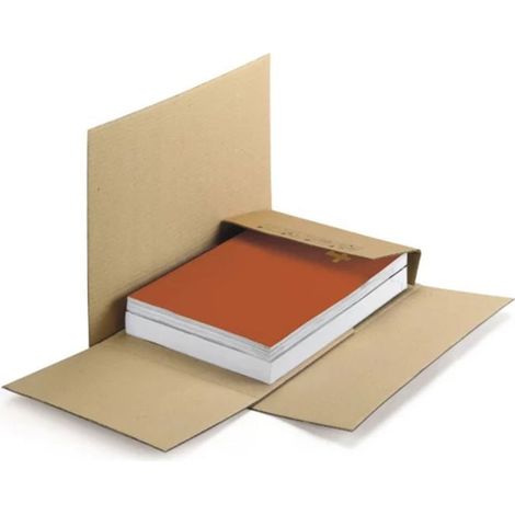 Carton d'emballage à plier 43 x 31 cm - Simple cannelure