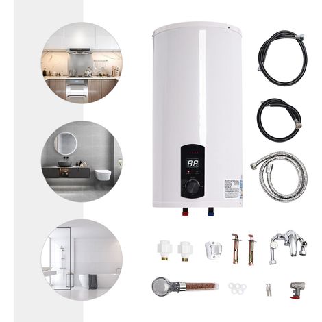 50L Electric Water Heater Hot Water Boiler Storage Tank Water Heater LED Screen 220V 2KW (1/5)
